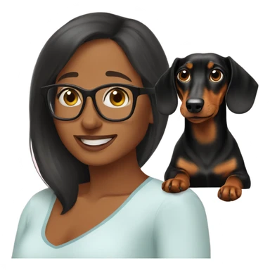 My Dachshund and me  sticker