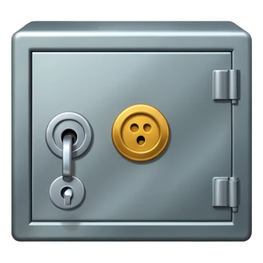 safe deposit box in a bank sticker