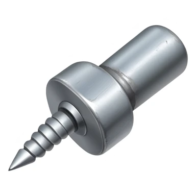 small fat metal nail with a bent shaft sticker