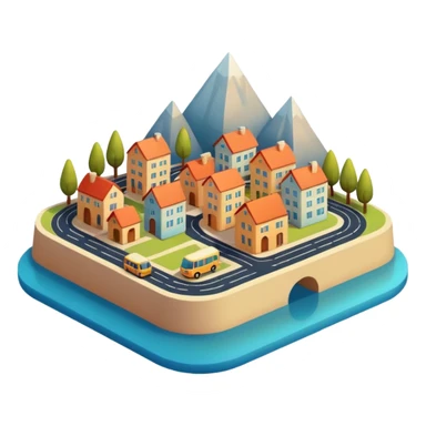 a small city, with it's calm transit sticker