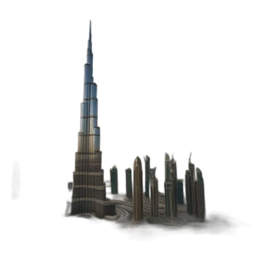 Burj Khalifa, Dubai, Emirats Arabes Unis sticker
