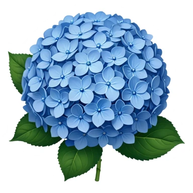 Blue hydrangea emoji  sticker