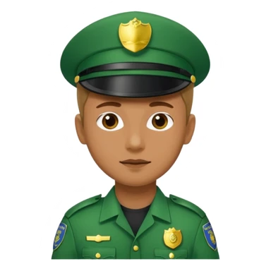 green police unfiorm sticker