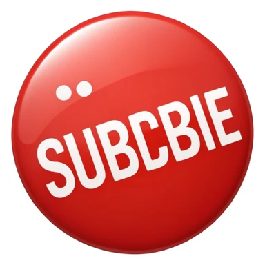 Boton rojo suscribe sticker