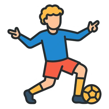 Griezmann goal celebration, football player, iconic dance pose, wearing football jersey, modern vector style sticker