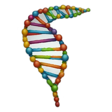 DNA simple logo sticker