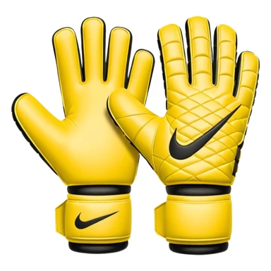 Des gants de gardien de but de foot nike jaune sticker