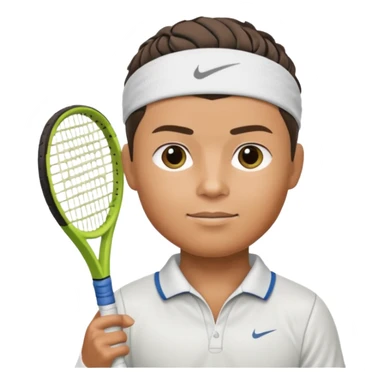 ronaldo half body with head band,half body, tennis racket sticker