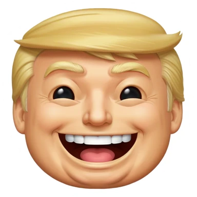 Trump laughing  sticker