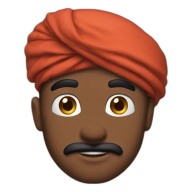 Super-Mario-face-with-turban-sudanese sticker