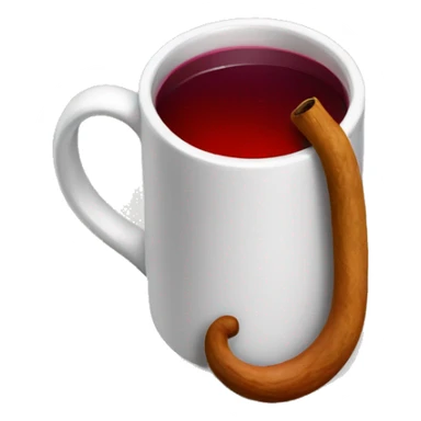 A mug of hot mulled wine sticker