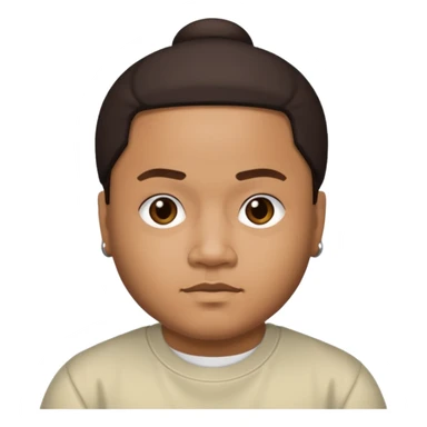 J-Boog of B2K with dark brown hair sticker