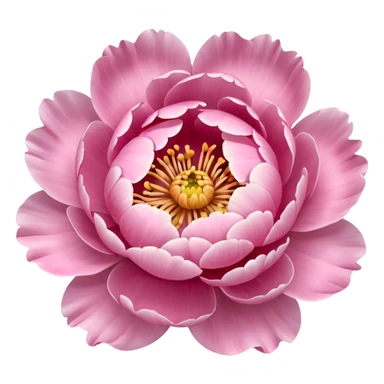 Light pink Peony sticker