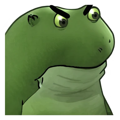 a mysterious polar bear with a devilish smirk sticker