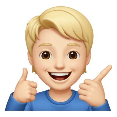 Laughing and pointing  sticker