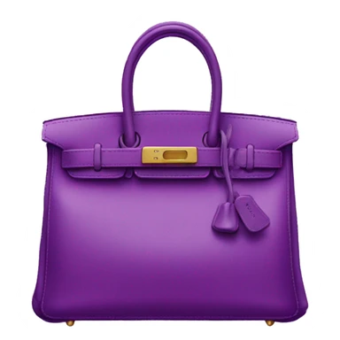 Birkin bag purple sticker