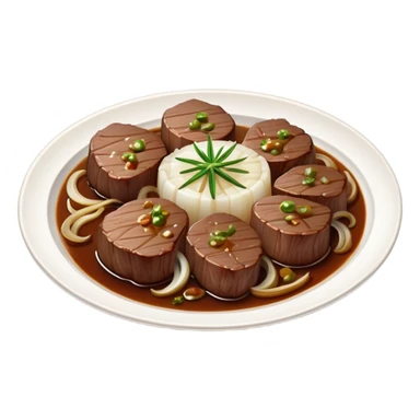 Beef liver and onions plate  sticker