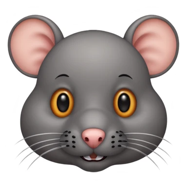 rat with black mustache sticker