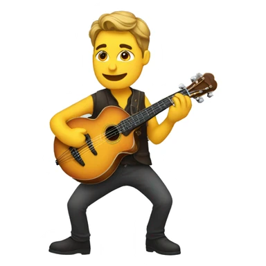 mandolin musician sticker