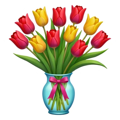 Tulip bouquet  sticker