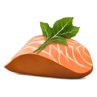 sweet potatoes and salmon on the side sticker