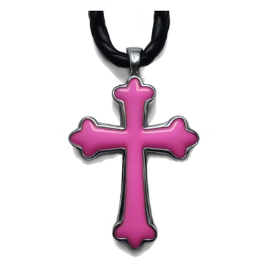 chrome hearts cross pink sticker