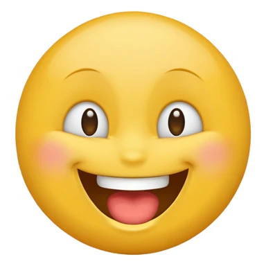 Emoji laughing with all white eyes sticker