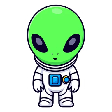 space alien sticker