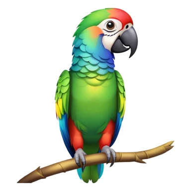 colorful parrot sticker