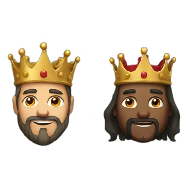 king and jester sticker