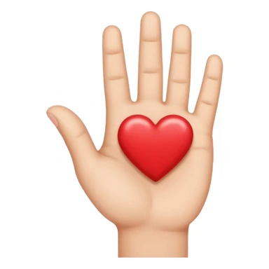 Love simbol with hand from korea sticker