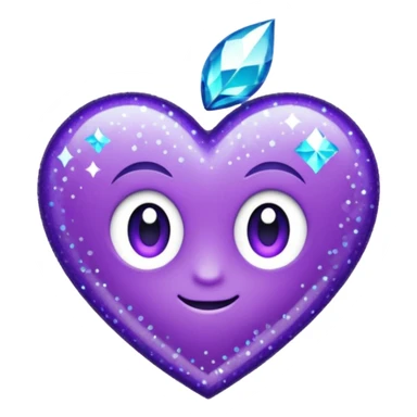 glitter purple and cian check sticker