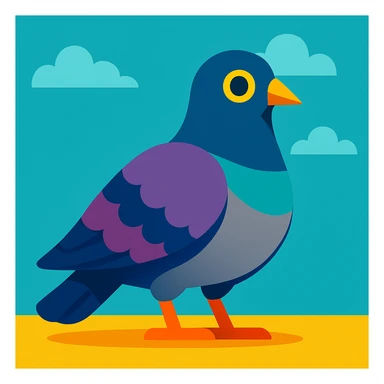 Pigeon sticker