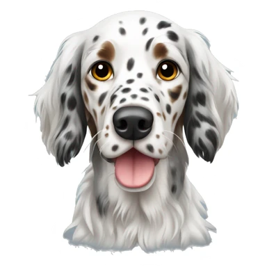 Cute English setter sticker