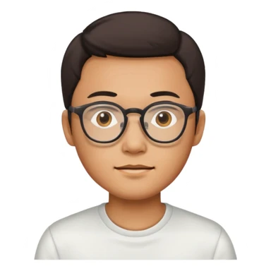 Chinese guy with glasses sticker