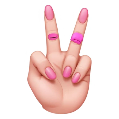 pink middle finger sticker