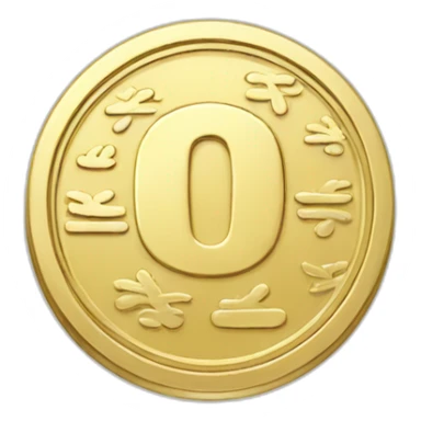100 yen coin sticker