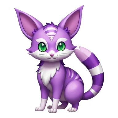 Shiny Furret-Purrloin-Espeon-Hybrid (Full body) sticker
