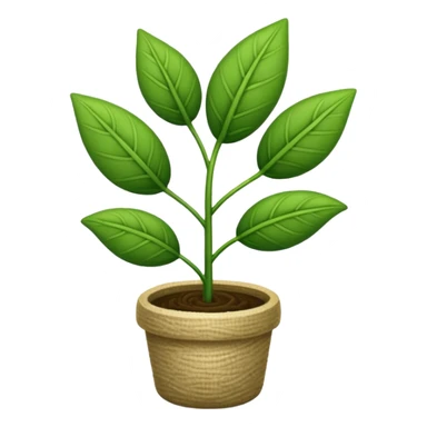Linen plant sticker