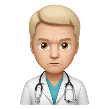 very angry doctor sticker