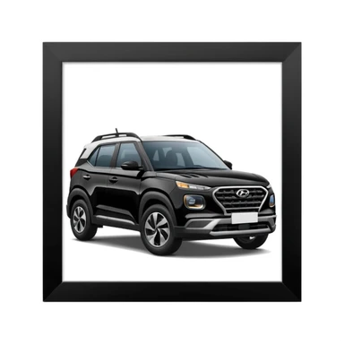 Black Hyundai venue sticker