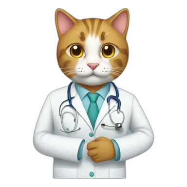 cat -doctor sticker