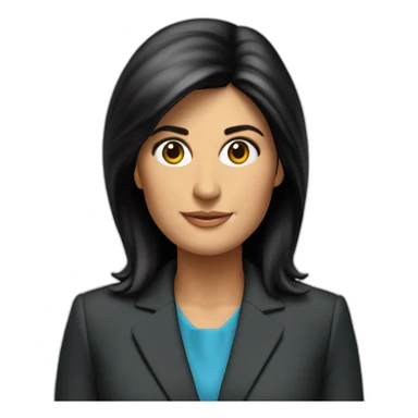 Nikki haley, business suit sticker