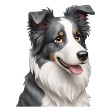 Border collie bleu merle sticker