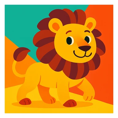 Lion sticker