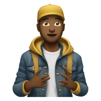 Rappeur qui chante sticker