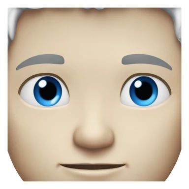 white hair blue eyed young strong man with pale skin sticker