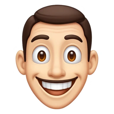goofy smiling sticker