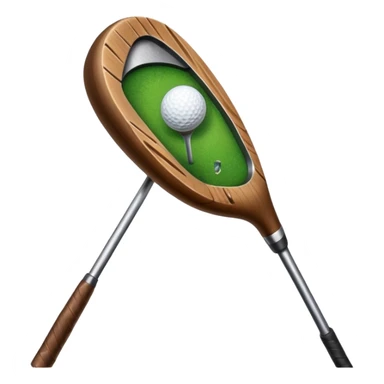 Broken golf club sticker