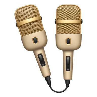Beige small mics sticker